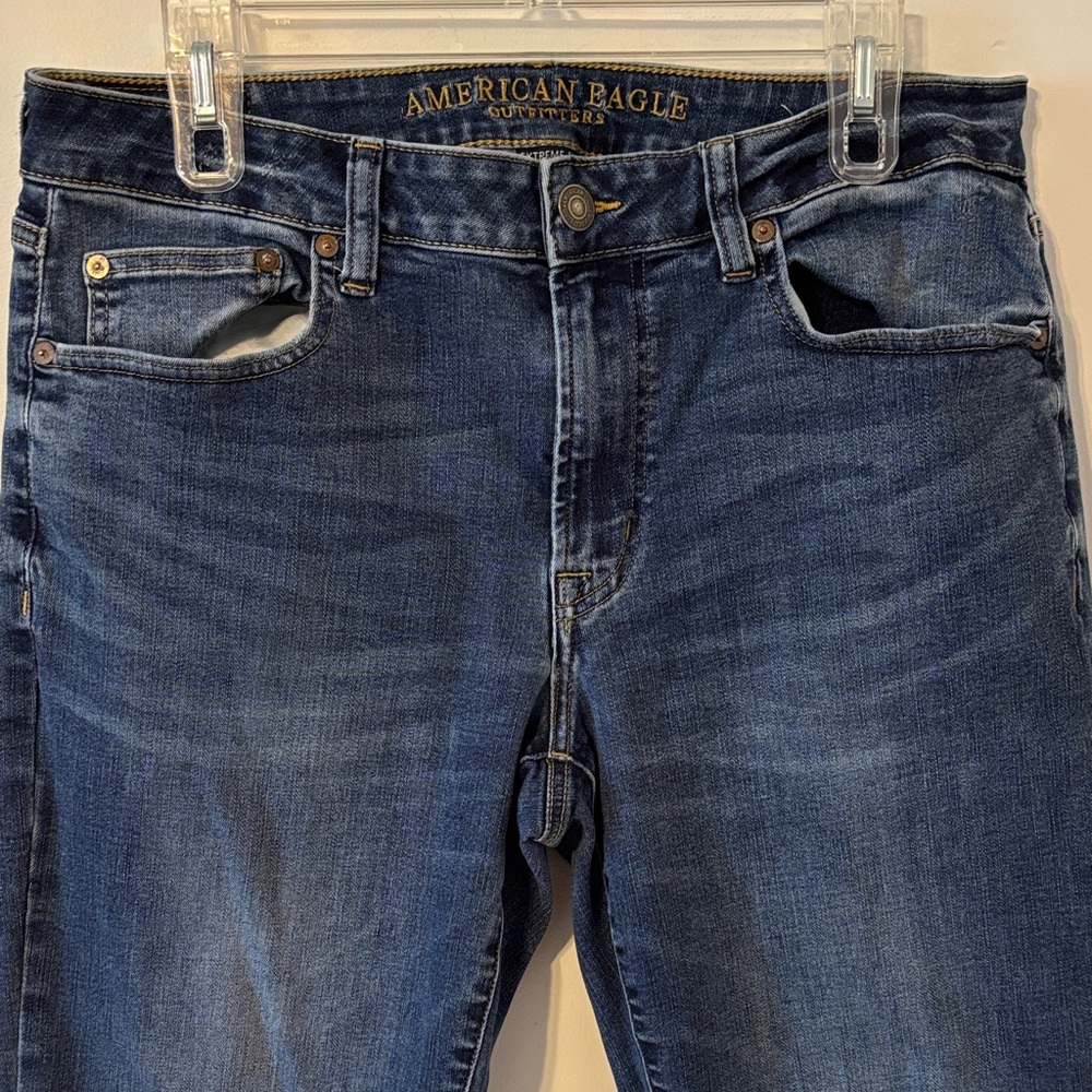 American Eagle Outfitters Men’s Dark Indigo Straight Jeans